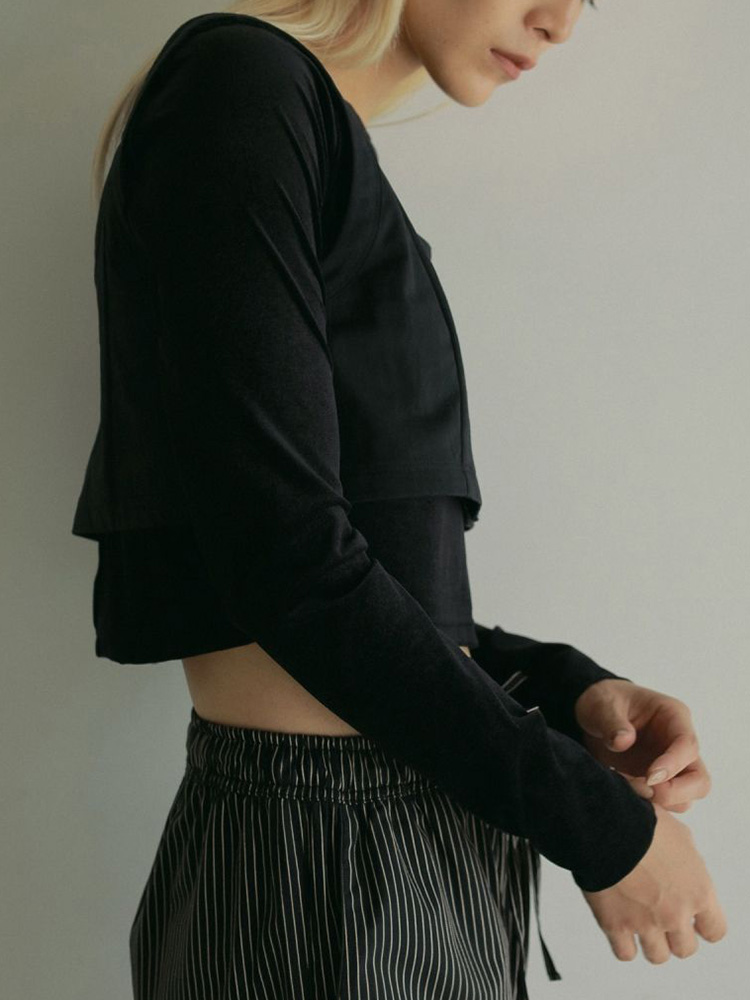 anuke 【SALE】anuke アンヌーク 即日発送 Velour Short Tops