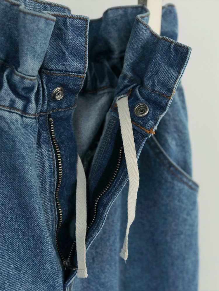 新品タグ付　anuke Waist Tuck Denim デニム anuke（アンヌーク） 即日発送 Waist Tuck Denim ウエストタックデニム