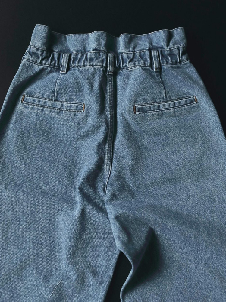 anuke（アンヌーク） 即日発送 Waist Tuck Denim ウエストタックデニム