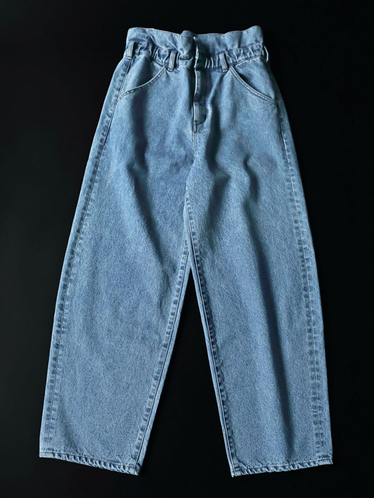 anuke（アンヌーク） 即日発送 Waist Tuck Denim ウエストタックデニム