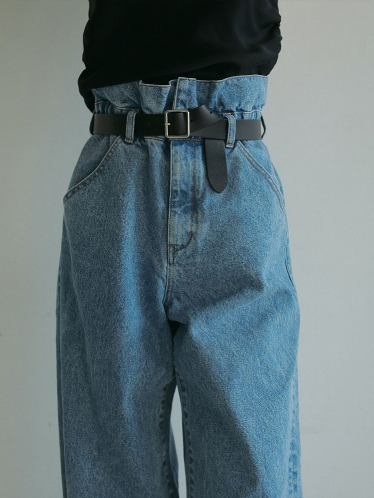 【38size】anuke Waist Tuck Denim anuke（アンヌーク） 即日発送 Waist Tuck Denim ウエストタックデニム
