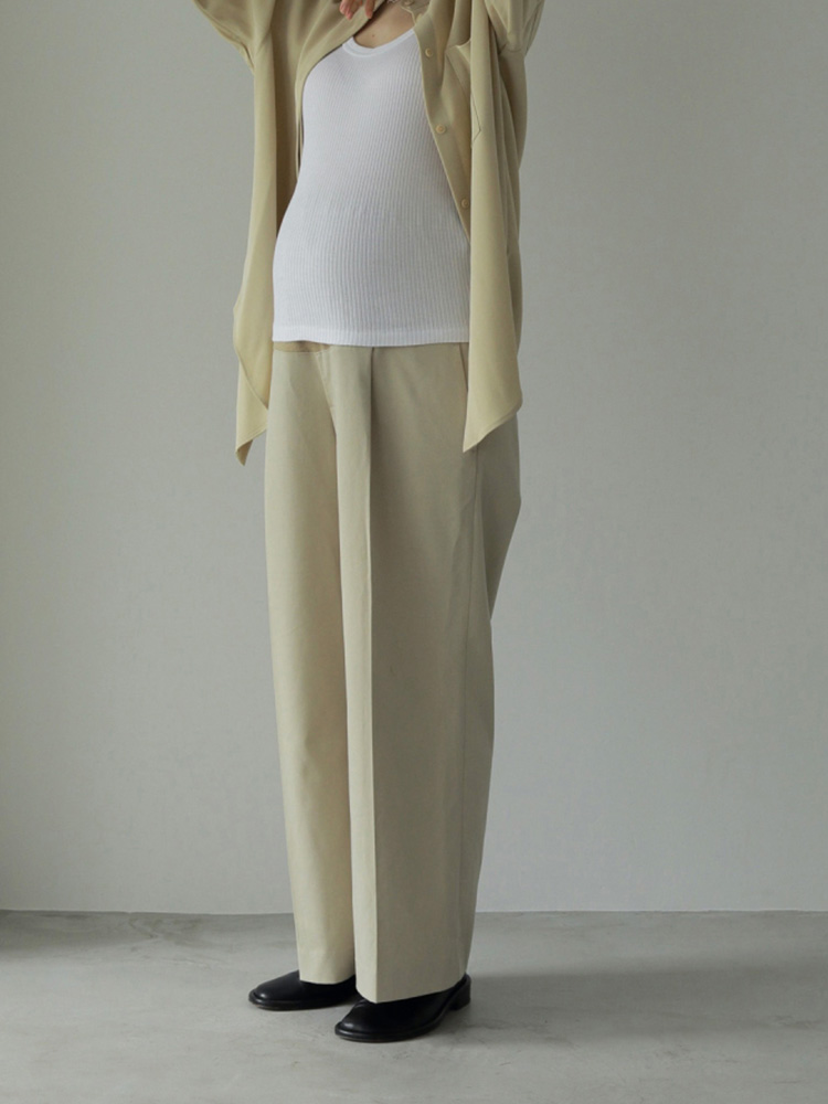 anuke アンヌーク 即日発送【Reha.】Tuck Wide Pants 72410701