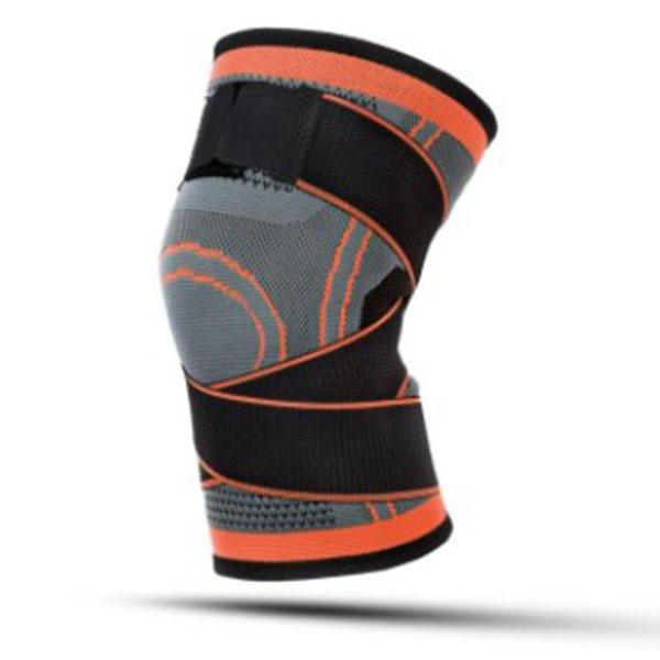 85%OFF!】 膝サポーター Mサイズ 橙色 2枚セット 加圧式 膝固定関節靭帯 オレンジ