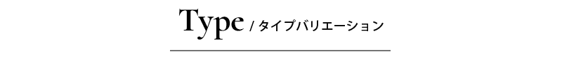 タイプバリエーション