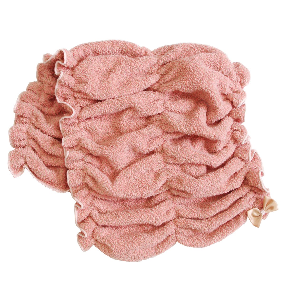 シェリールスフレ ヘアドライタオル 髪用 伸びる お風呂上がり 入浴後 もこもこ かわいい メランジェ リボン オカ |  | 01