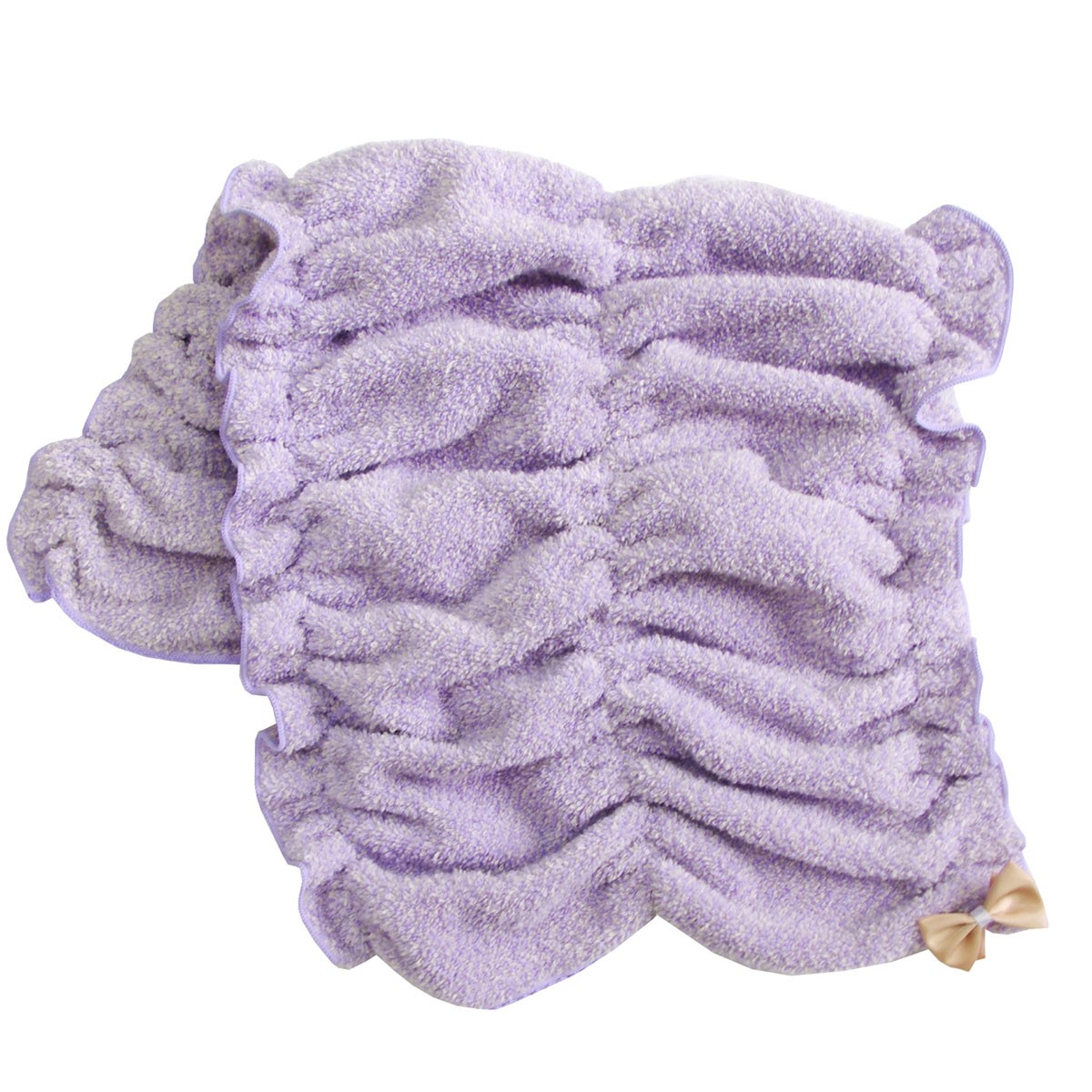 シェリールスフレ ヘアドライタオル 髪用 伸びる お風呂上がり 入浴後 もこもこ かわいい メランジェ リボン オカ |  | 03