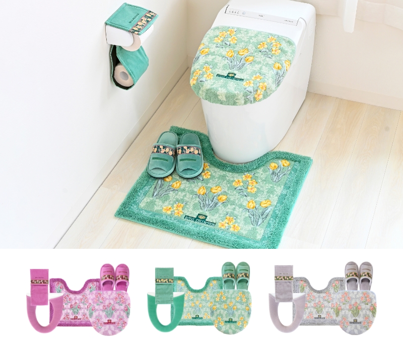 トイレマット 4点 セット 日本製 オカ ロイヤルコレクション