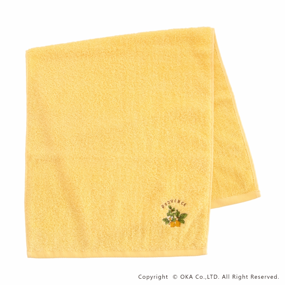 オカ タオル 約34×77cm プロヴァンス シエル フェイスタオル 洗える