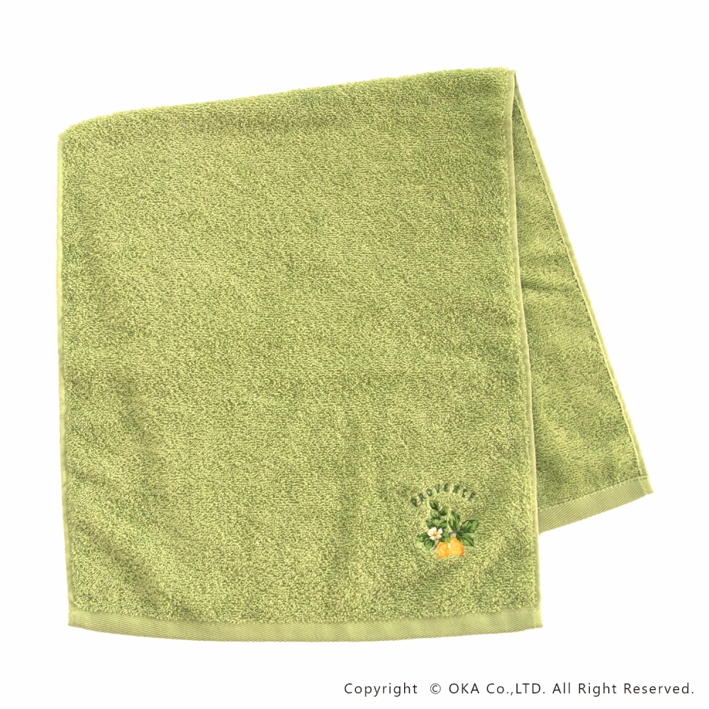 オカ タオル 約34×77cm プロヴァンス シエル フェイスタオル 洗える