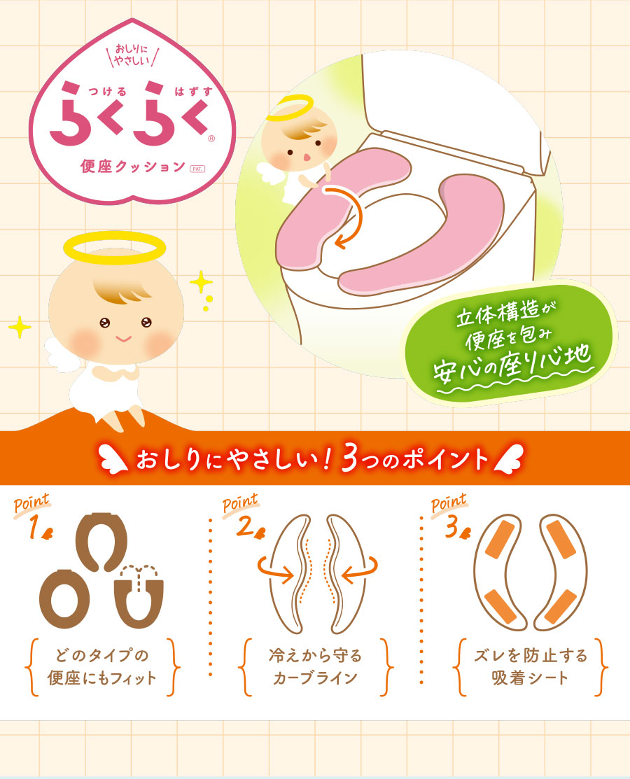 簡単・洗える・全タイプに使える便座カバー