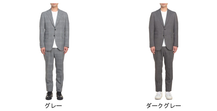 スーツ メンズ ビジネス 紳士 チェック チェンジポケット シングル