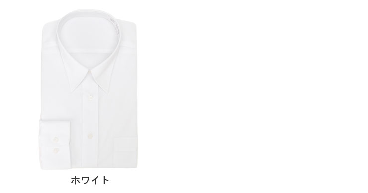 ワイシャツ カッターシャツ Yシャツ メンズ 長袖 形態安定 レギュラーカラー ホワイト 37-40 lswy