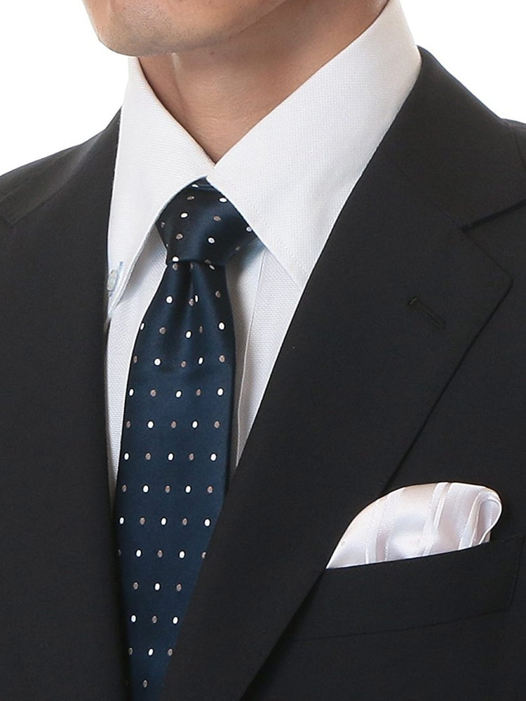 【ネイビー】CARUSO　テーラードジャケット　ウィンドウペンチェック　M 春夏 ネイビースーツ×ウィンドウペンチェックシャツ biz18ss_0982