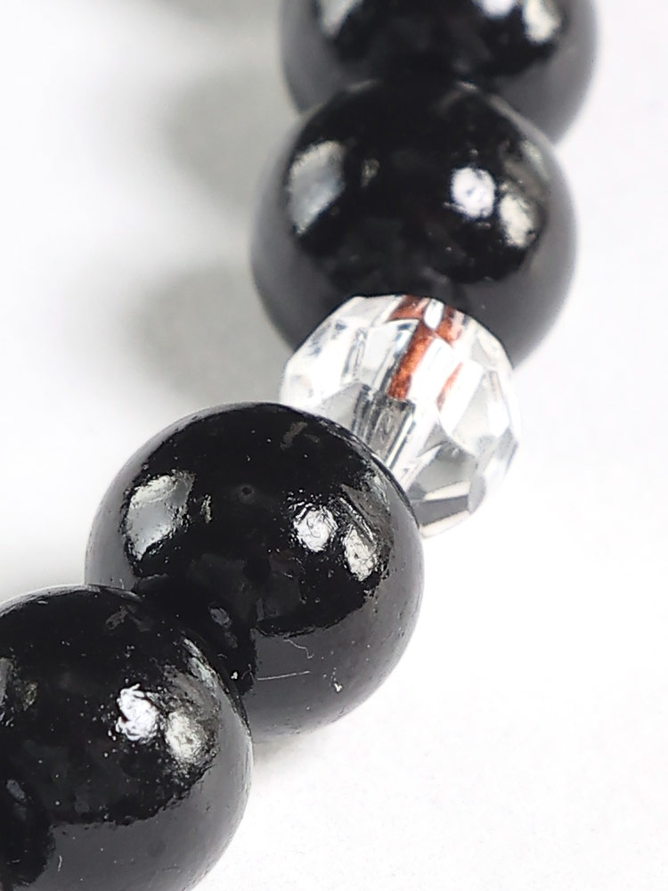 略式数珠 メンズ 数珠 御念珠 黒檀 仏壇 総裁 仏具 お葬式 お墓参り