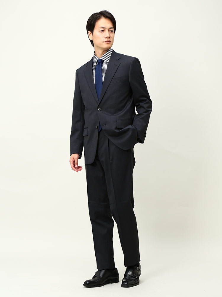 スーツ メンズ ビジネス 紳士 ウール混 シングル 2パンツ ツーパンツ VITTORIO VENETO メンズショップサカゼン スーツ、フォーマル 