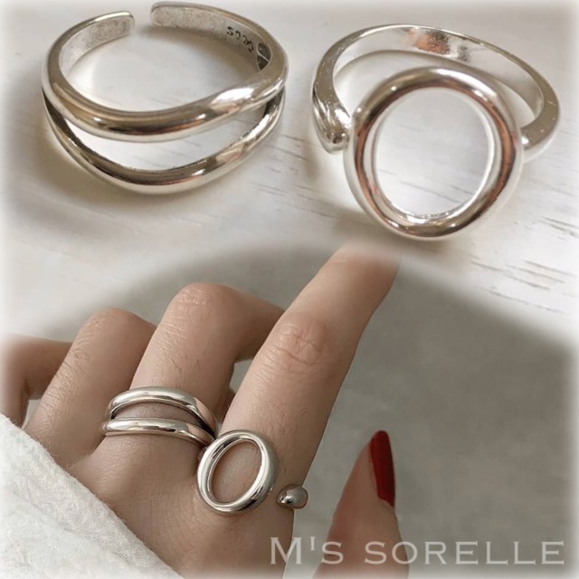 指輪 レディース 大きいサイズ おしゃれ シルバー925 シルバーリング 指輪 メンズ フリーサイズ 太め 大ぶり 指輪 セット リング サイズ調整  :ms020:M's SORELLE - 通販 - Yahoo!ショッピング