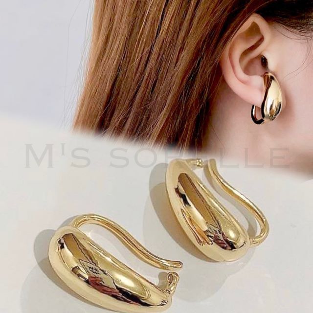 しろですm(_ _)mイヤーカフ2点 PEARL EAR CUFF(片耳用)(2JE0098)K10 イヤーカフ｜スター