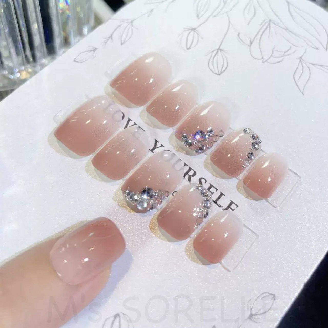 ネイルチップ ショート 結婚式 成人式 つけ爪...の詳細画像3