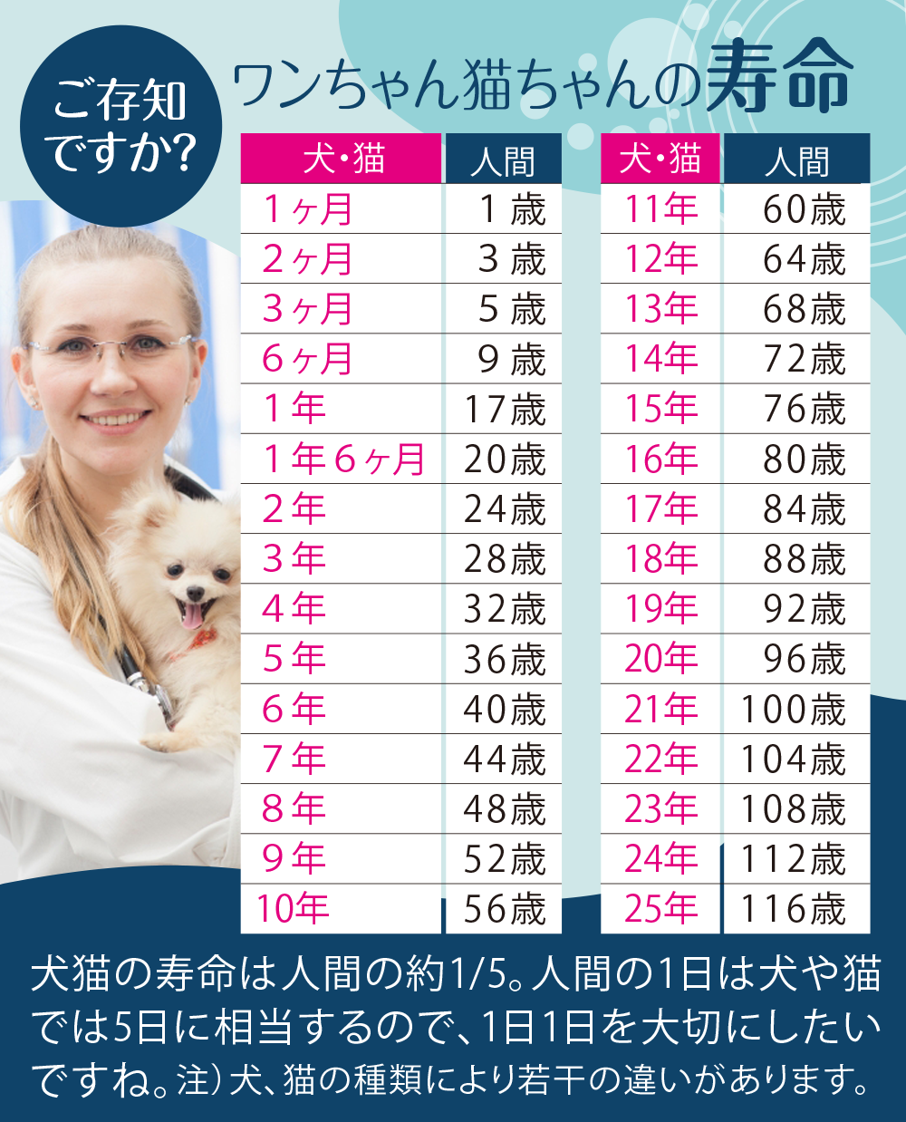 ペットの寿命