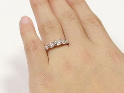 ダイヤモンド リング プラチナ トータル1.0ct 一文字 レディース 婚約指輪 Pt950 ダイヤ 1ct : 00201m01 : オリジン  ブライダル - 通販 - Yahoo!ショッピング