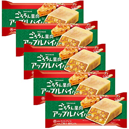 Yahoo! Yahoo!ショッピング(ヤフー ショッピング)井村屋 ごろろん果肉 アップルパイバー 5本 アイスバー ラクトアイス お取り寄せ