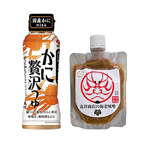 Yahoo! Yahoo!ショッピング(ヤフー ショッピング)ぜいたく調味料2種セット 盛田 かに贅沢つゆ 200mlx1 高井商店 海老味噌 150gx1 テレビで紹介 希少な2種セット