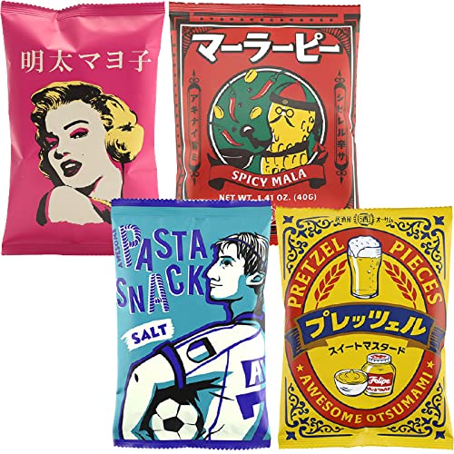 Yahoo! Yahoo!ショッピング(ヤフー ショッピング)AWFSOME STORE オーサムストア スナック 4種セット 明太マヨ子 プレッツェル パスタスナック マーラーピー 各1袋