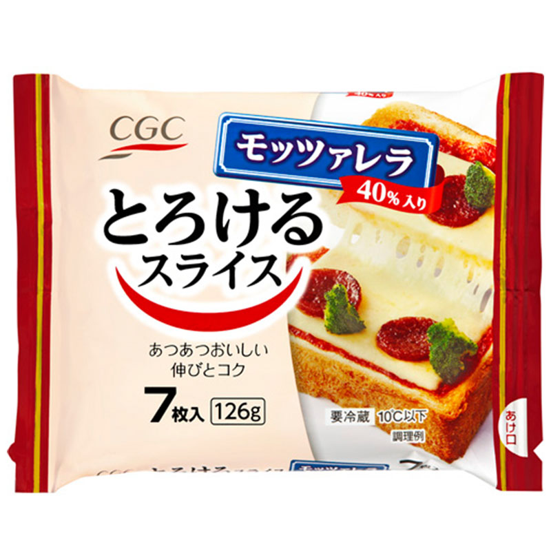 CGC モッツァレラ40％入りとろけるスライス 1袋(7枚入) 冷蔵 スライスチーズ とろけるチーズ サタデープラス  :a-ic-087-1:Macaron ヤフー店 - 通販 - Yahoo!ショッピング