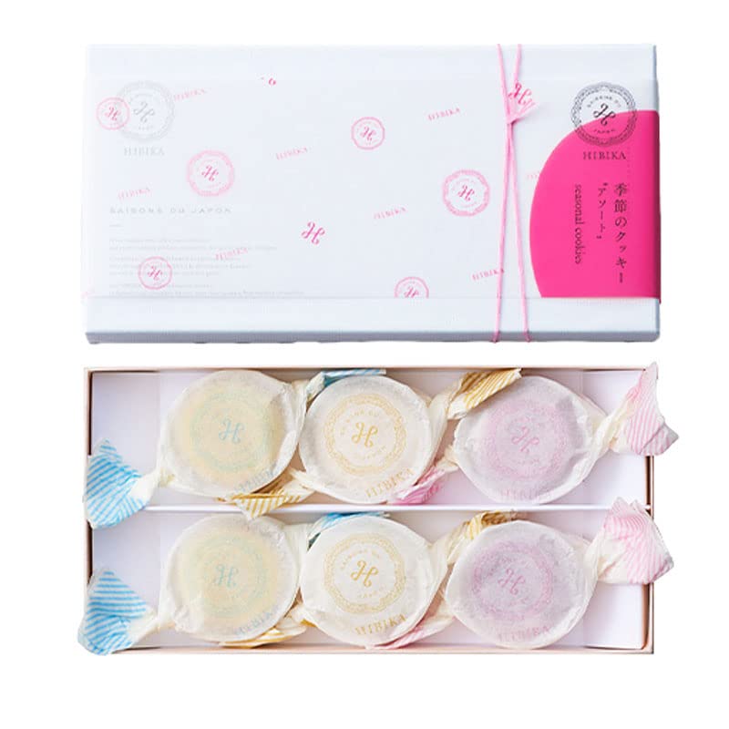 Yahoo! Yahoo!ショッピング(ヤフー ショッピング)HIBIKA ひびか 春のクッキー ポルボロン アソート 6個入 ｘ1 四季菓子 焼き菓子 お菓子
