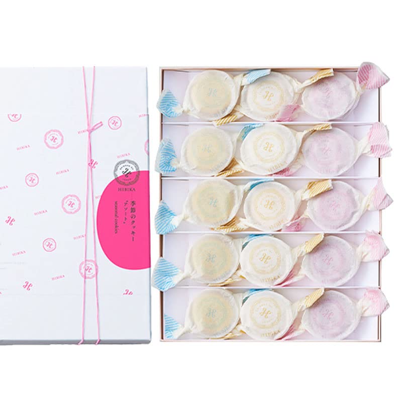 Yahoo! Yahoo!ショッピング(ヤフー ショッピング)HIBIKA ひびか 春のクッキー ポルボロン アソート 15個入 ｘ1 四季菓子 焼き菓子 お菓子