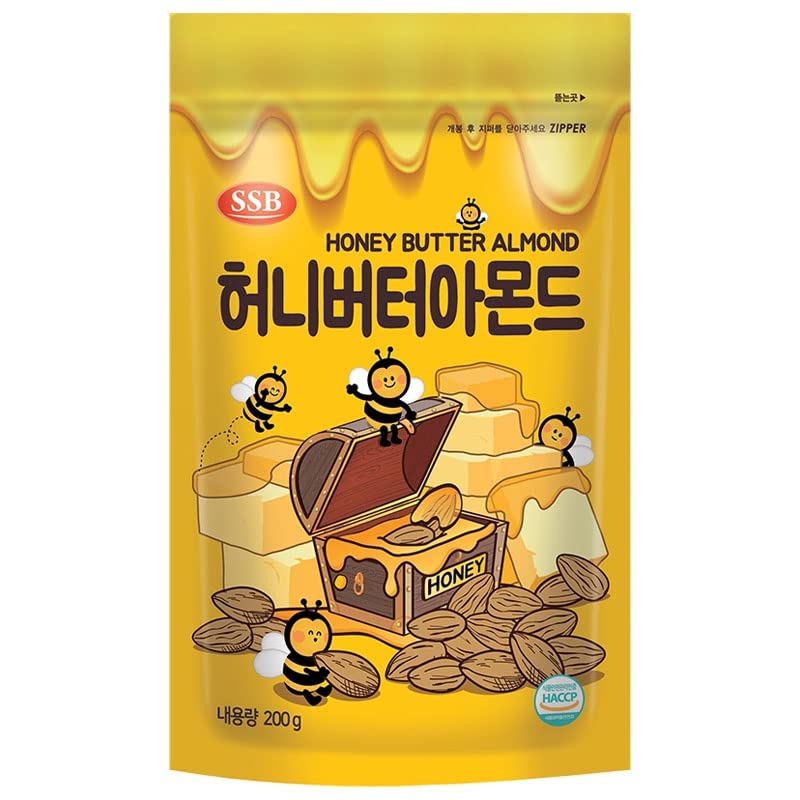 Yahoo! Yahoo!ショッピング(ヤフー ショッピング)SSB ハニーバター アーモンド 1袋 200g はちみつ お菓子 おやつ 韓国