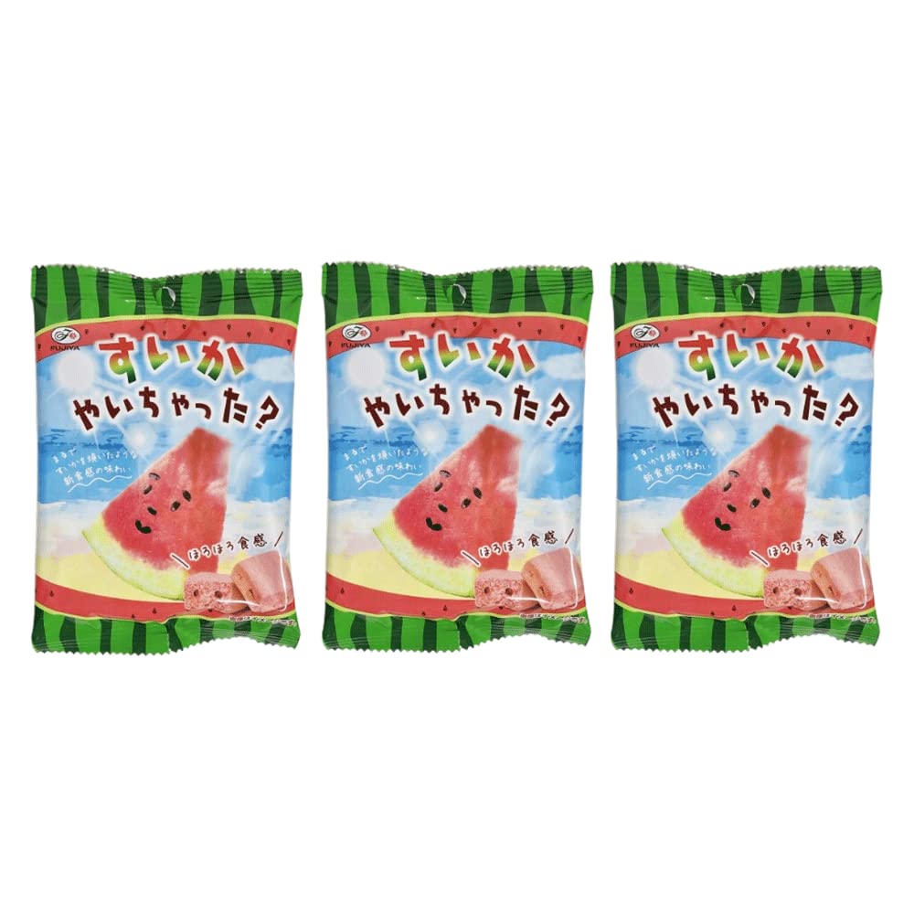 Yahoo! Yahoo!ショッピング(ヤフー ショッピング)不二家 すいか やいちゃった？ 38g×3袋 ほろほろ食感 チョコチップ お菓子 焼き菓子 限定