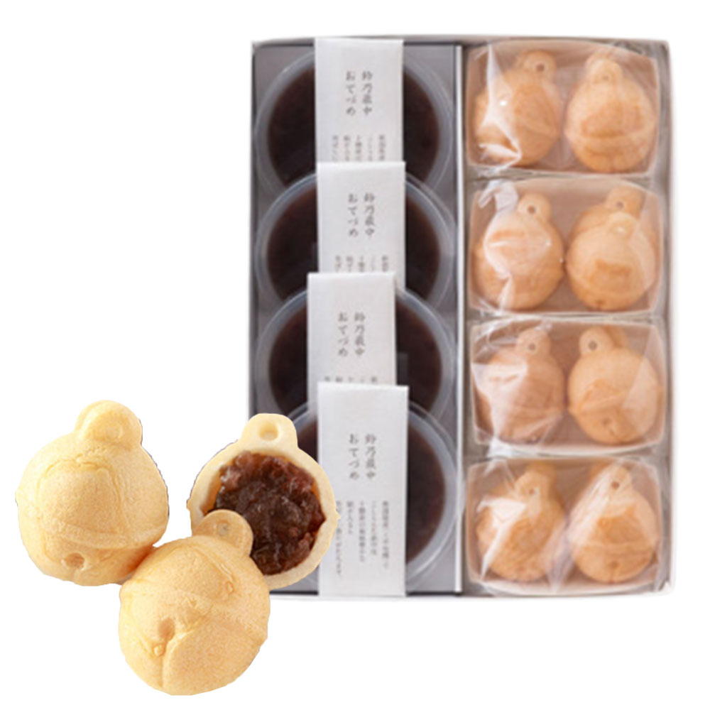 鈴懸 鈴乃最中 おてづめ 4組入×1箱 鈴 最中 もなか 和菓子 ギフト ウラ