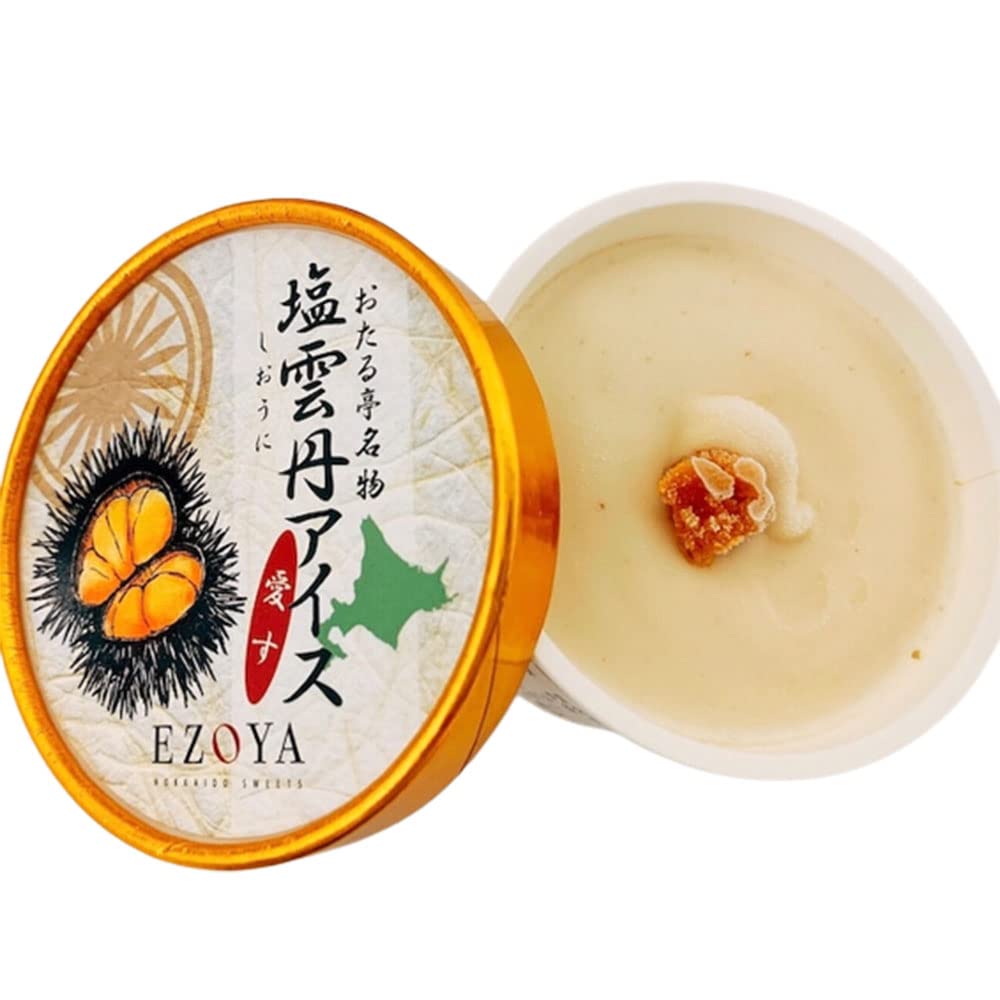 えぞ商店 塩雲丹アイス 塩ウニアイス 80ml×1個 冷凍 ウニ うに アイス スイーツ ラヴィット