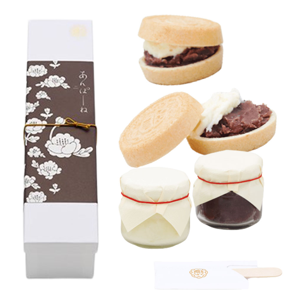 あのん あんぽーね 粒 5個入×1箱 アンポーネ 最中 もなか 和菓子 あんこ マスカルポーネ お土産 ギフト :a-ij-050-1:Macaron  ヤフー店 通販 