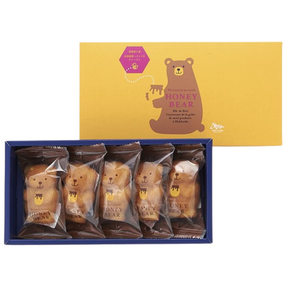 Yahoo! Yahoo!ショッピング(ヤフー ショッピング)フェルムラテール 美瑛 ハニーベア 5個入×1箱 手提げ袋付き マドレーヌ フィナンシェ はちみつ 焼き菓子 お菓子