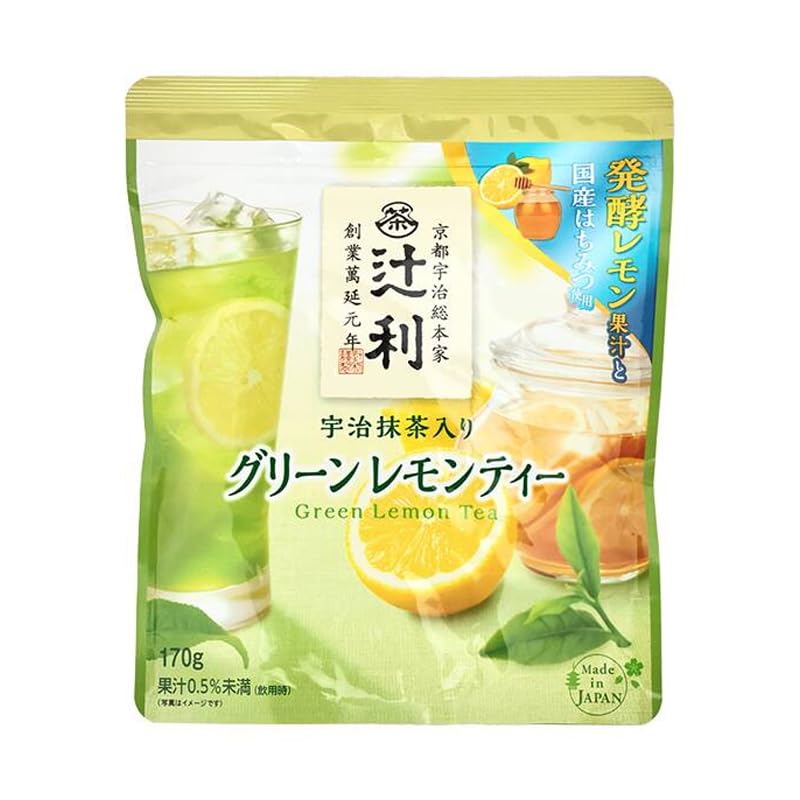 Yahoo! Yahoo!ショッピング(ヤフー ショッピング)辻利 宇治抹茶入り グリーンレモンティー 170g 緑茶 グリーンティー 紅茶 粉末 清涼飲料 抹茶 グリーン レモン ティ