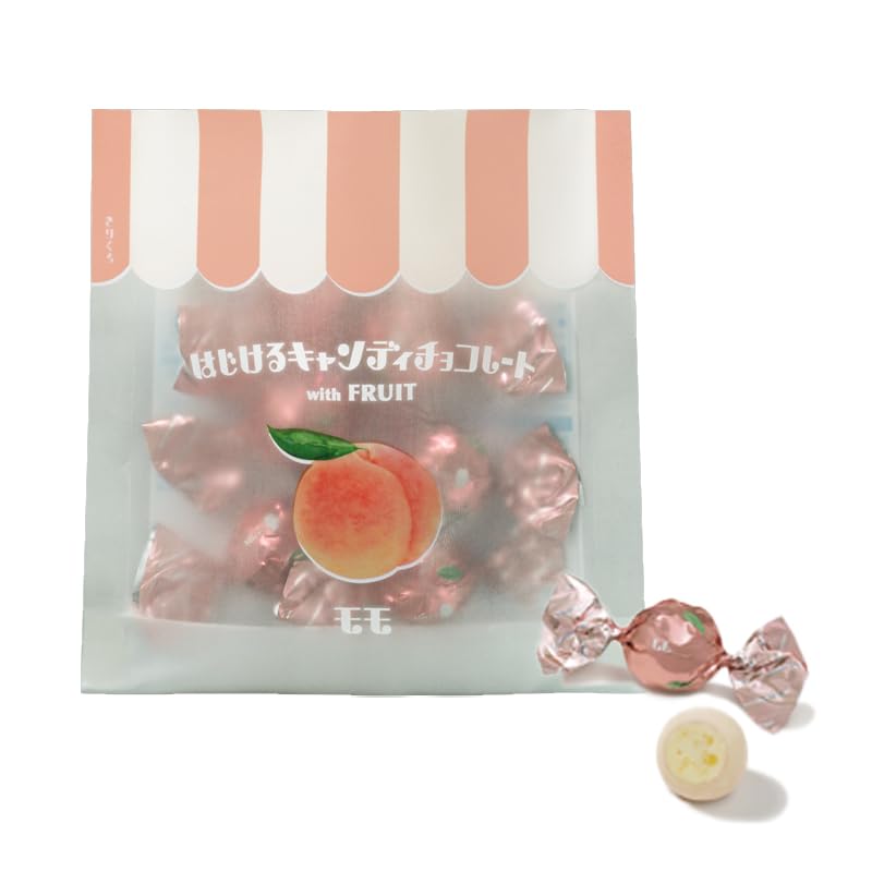 Yahoo! Yahoo!ショッピング(ヤフー ショッピング)メリー はじけるキャンディチョコレート with FRUIT （モモ） ×1袋（6個入） チョコレート