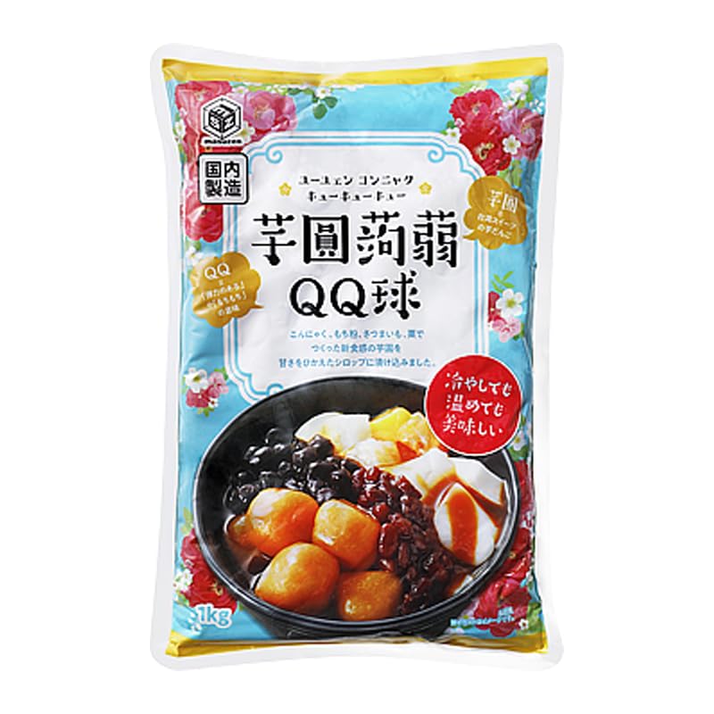 Yahoo! Yahoo!ショッピング(ヤフー ショッピング)業務スーパー 芋圓蒟蒻ＱＱ球 1kg×1袋 ユーユェン コンニャク こんにゃく 台湾風 スイーツ シロップ漬け 業スー