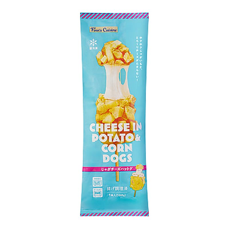 業務スーパー じゃがチーズハットグ 100g×1個 ハットグ ホットドッグ チーズ じゃがいも 業スー 韓国 冷凍