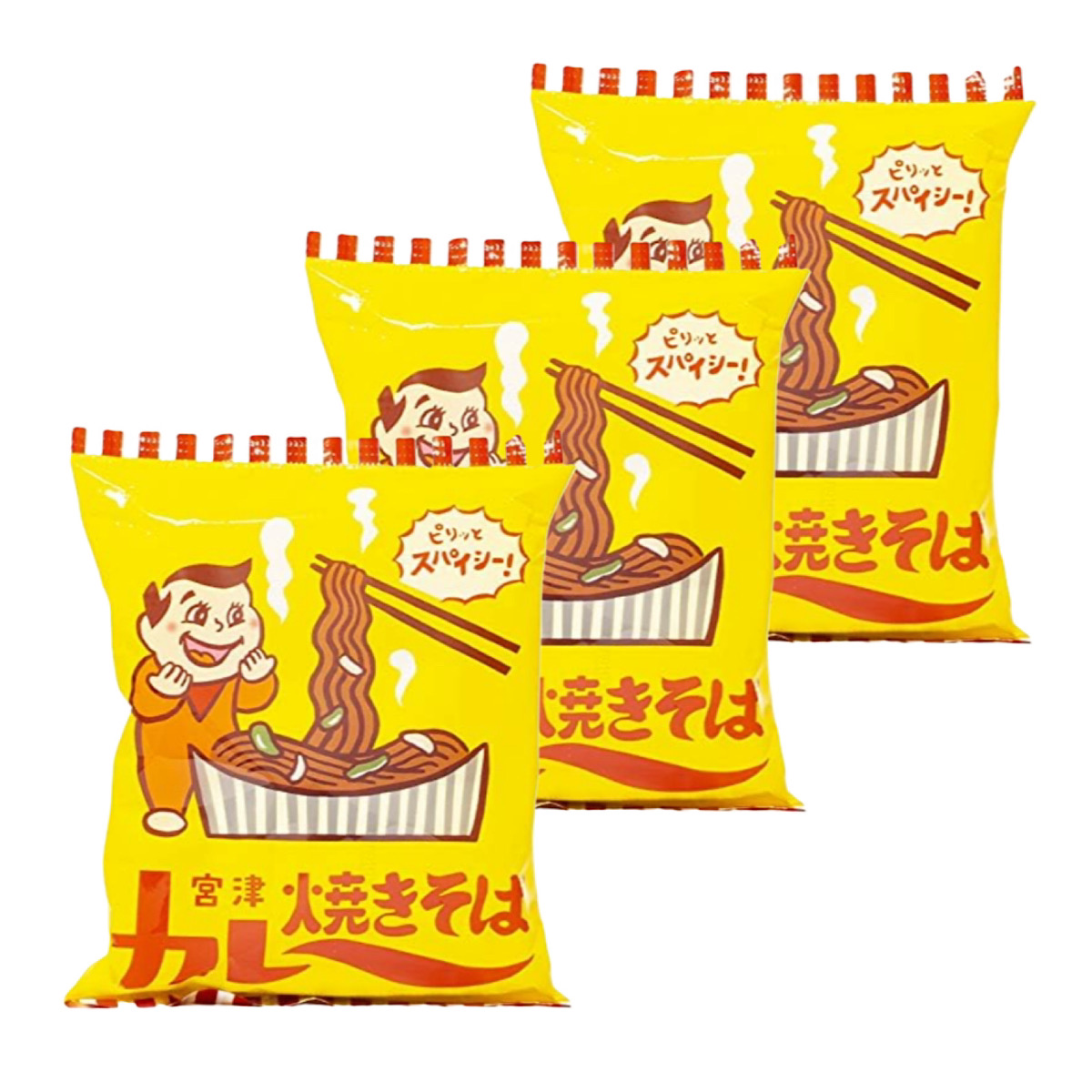 Yahoo! Yahoo!ショッピング(ヤフー ショッピング)宮津カレー焼きそば インスタント 3袋 即席麺 京都府 ご当地グルメ ケンミンショー 秘密のケンミンショー
