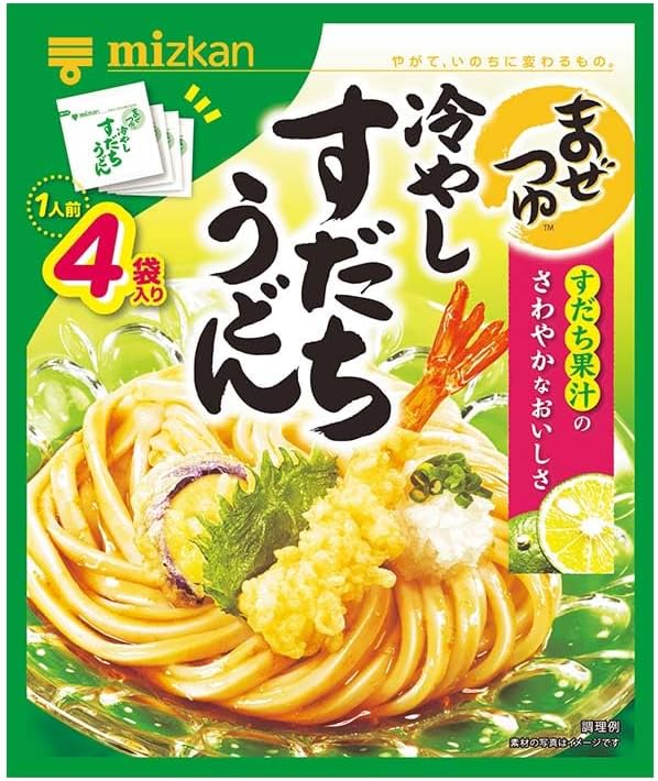Yahoo! Yahoo!ショッピング(ヤフー ショッピング)ミツカン まぜつゆ 冷やしすだちうどん 1人前×4袋入 ストレートタイプ うどんつゆ 冷やしうどん すだち