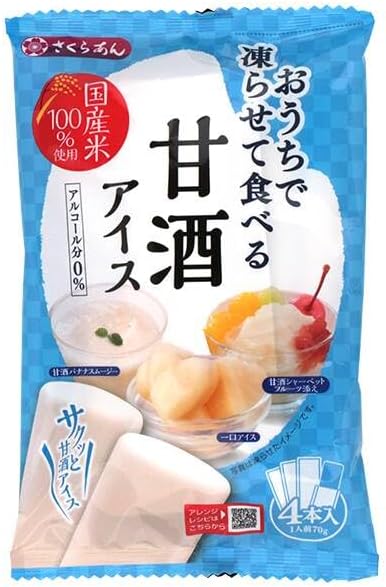 Yahoo! Yahoo!ショッピング(ヤフー ショッピング)さくらあん 凍らせて食べる 甘酒アイス 70g×4本入 アイス シャーベット 常温