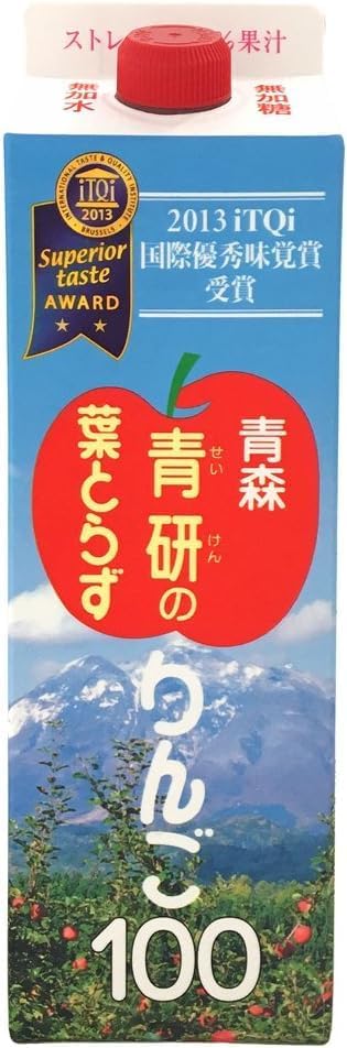 Yahoo! Yahoo!ショッピング(ヤフー ショッピング)青森青研 葉とらずりんご100 1000ml りんごジュース ストレート りんご果汁 100％ フルーツ