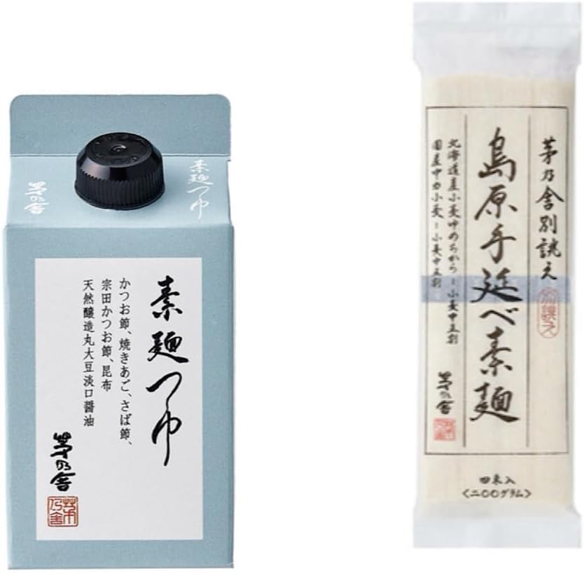 Yahoo! Yahoo!ショッピング(ヤフー ショッピング)茅乃舎 素麺つゆ 300ml 島原手延べ素麺 200g（50g×4束） そうめんつゆ そうめん セット 素麺セット 素麺 つけだれ たれ