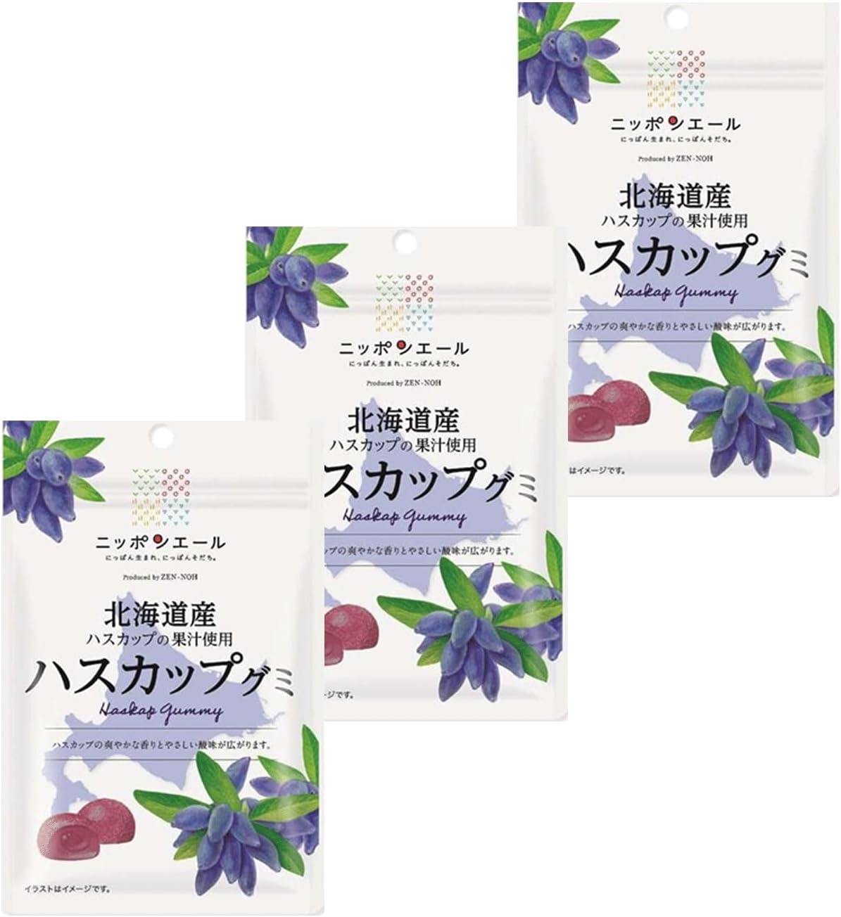 Yahoo! Yahoo!ショッピング(ヤフー ショッピング)ニッポンエール 北海道産ハスカップ グミ 40g×3袋セット