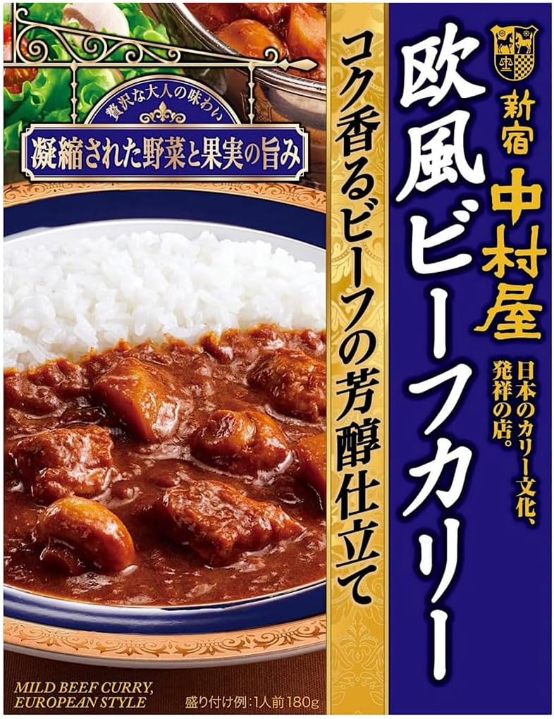 Yahoo! Yahoo!ショッピング(ヤフー ショッピング)新宿中村屋 インドカリー 欧風ビーフカリー コク香るビーフの芳醇仕立て 180g レトルトカレー カレー