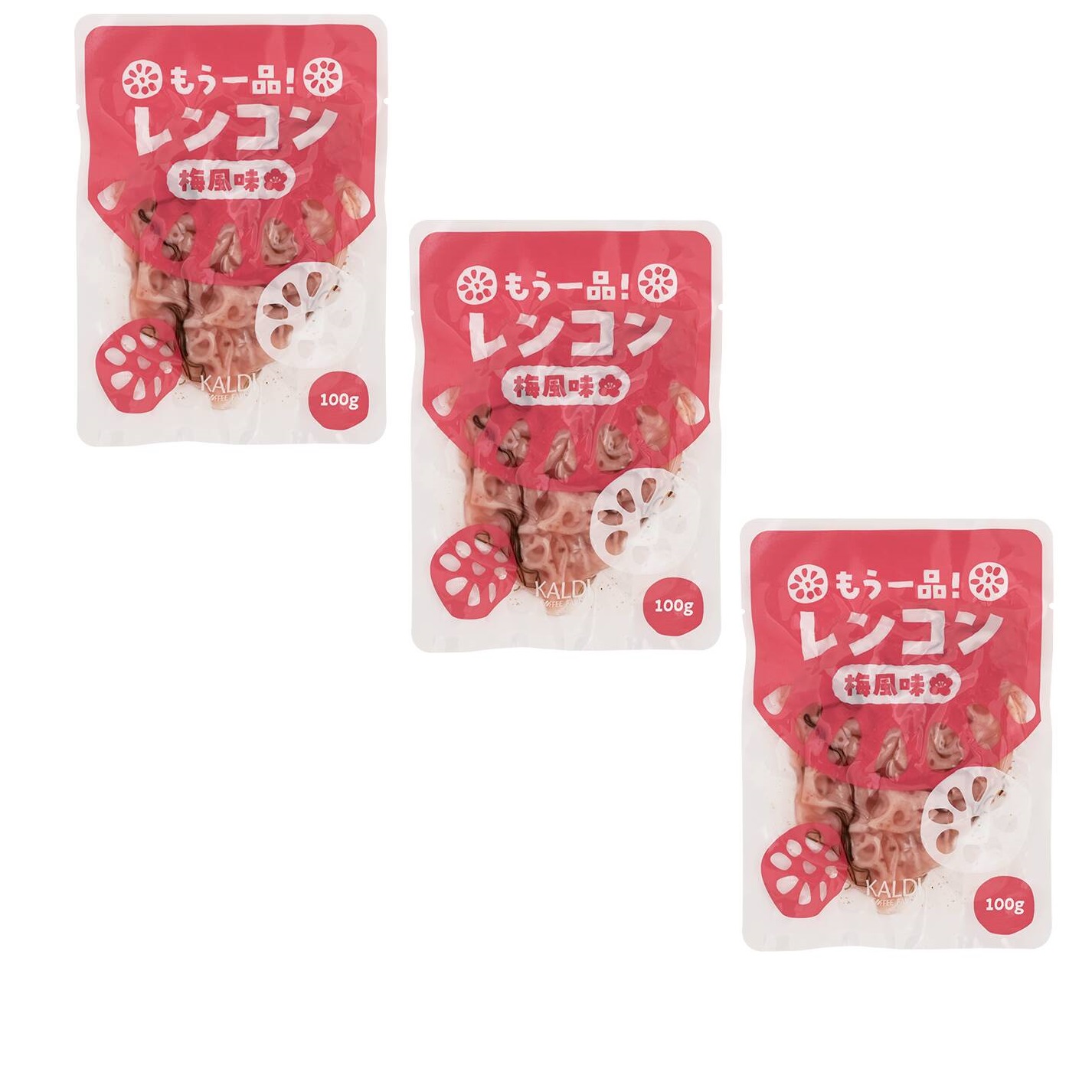 Yahoo! Yahoo!ショッピング(ヤフー ショッピング)カルディ もう一品！レンコン梅風味 100g×3個