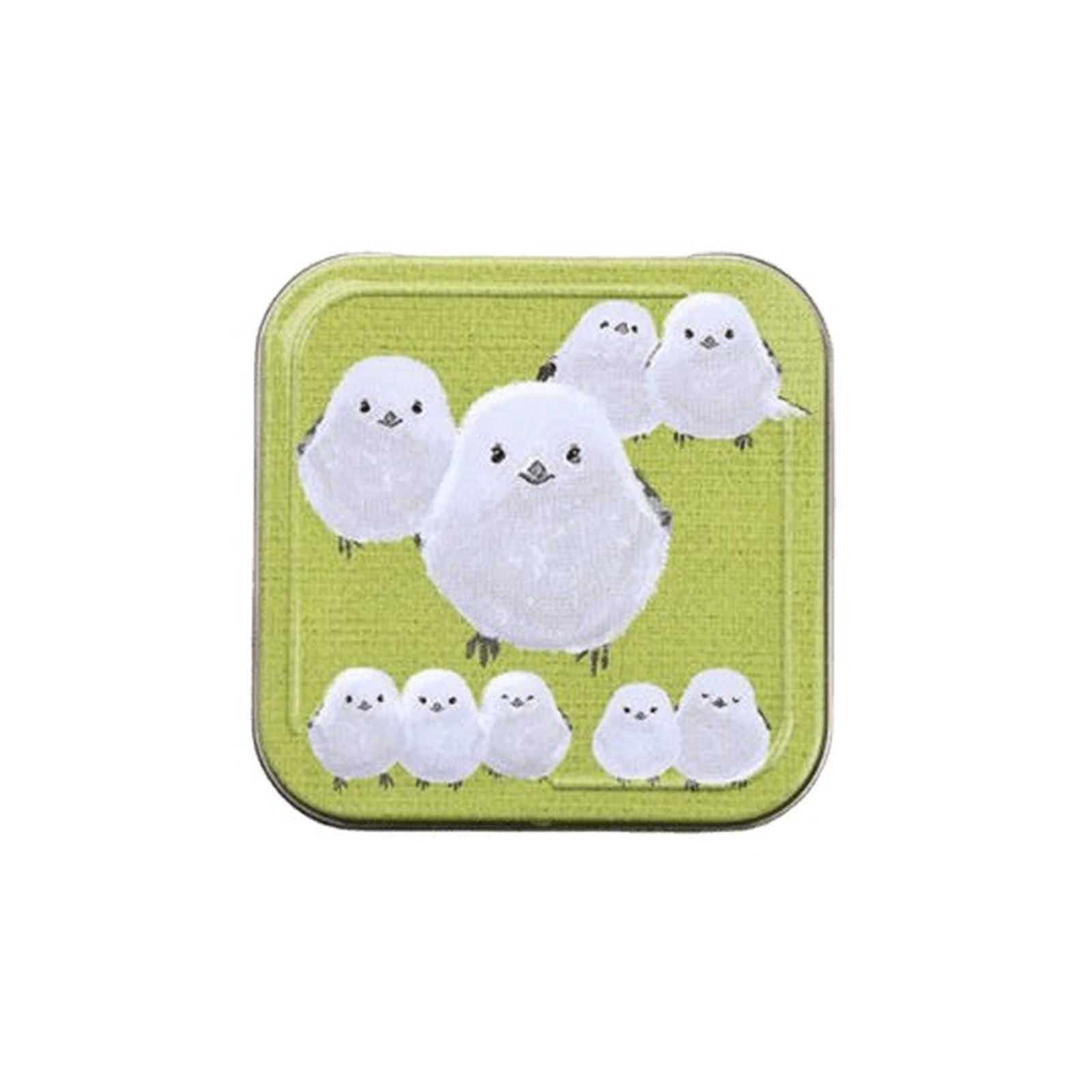 Yahoo! Yahoo!ショッピング(ヤフー ショッピング)キャンディ缶　シマエナガ柄　グリーン　1個