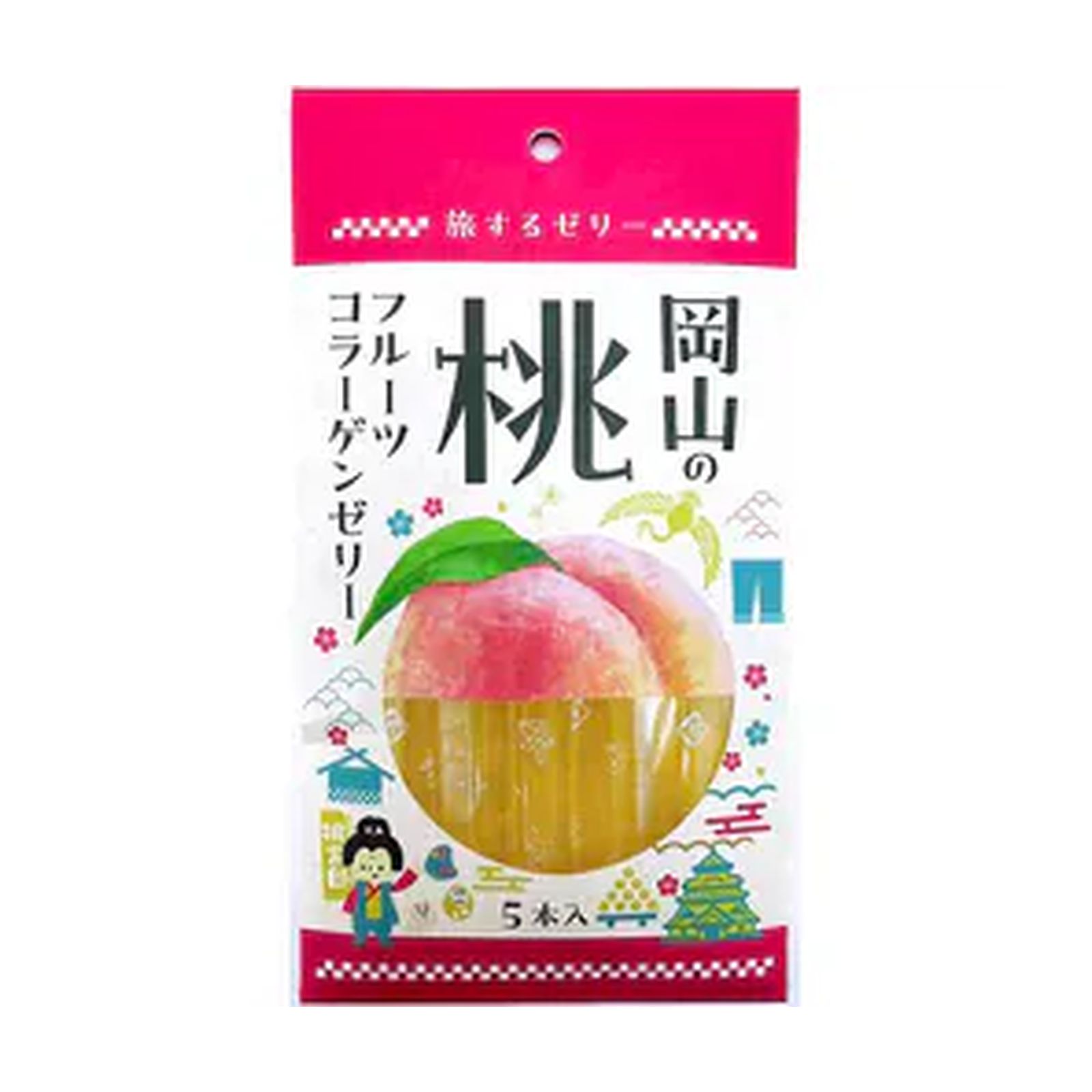 Yahoo! Yahoo!ショッピング(ヤフー ショッピング)果実工房 旅するゼリー 岡山の桃 14g×5本入